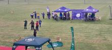  Bitou elderly fly Plett flag high at District Golden Games