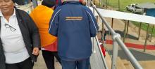  Bitou elderly fly Plett flag high at District Golden Games