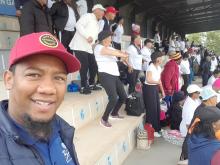  Bitou elderly fly Plett flag high at District Golden Games